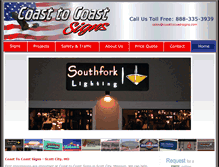Tablet Screenshot of coasttocoastsigns.com